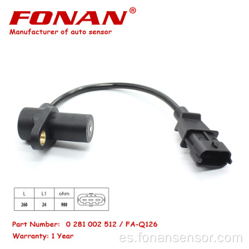 Sensor de posición del cigüeñal CKP 0281002512 para Iveco diariamente